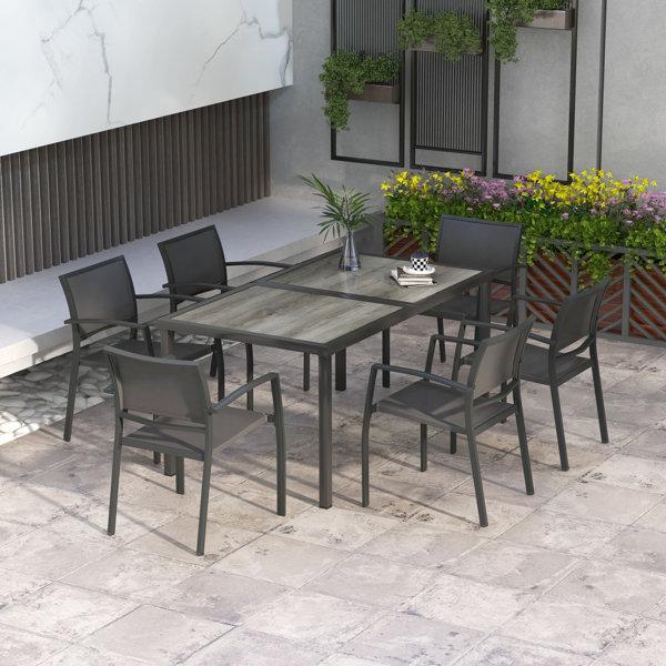 Arcadia Rectangular Outdoor Table Set