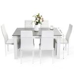 Elfredia 6 Person Wood Dining Set