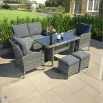 Elsfield Rattan Wicker Seating Group with Cushions