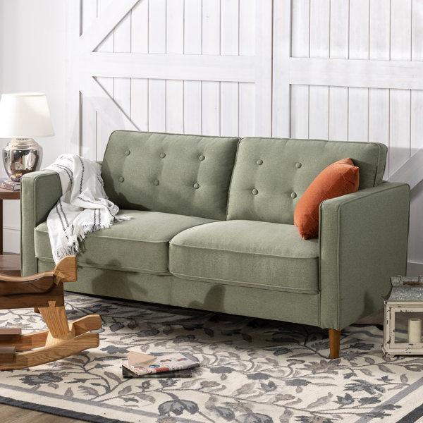 Floman Mid-Century Modern Upholstered Sofa