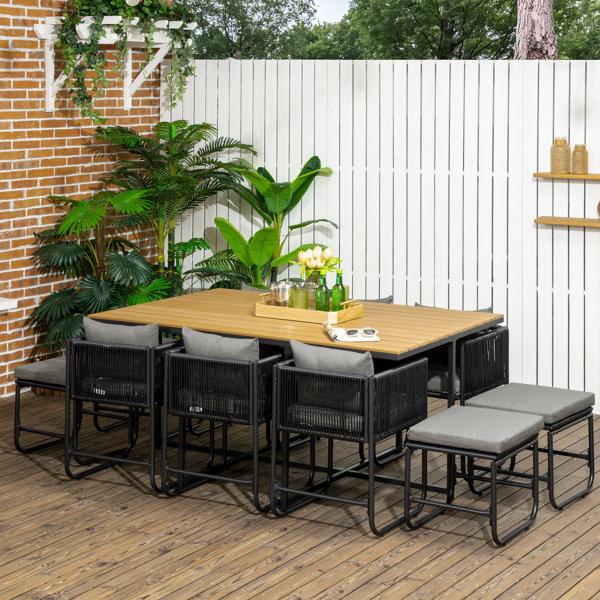Jonda Rectangular Outdoor Table Set