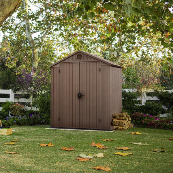 Keter Darwin Double Door Apex Outdoor Garden Shed