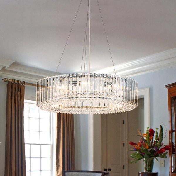 Light Modern Mid-Century Luxury Round Crystal Chandelier