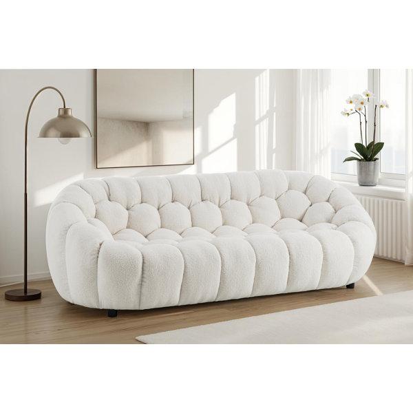 Low Profile Boucle Brosen Sofa
