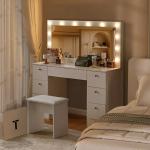 Massinissa Dressing Table with Mirror