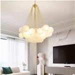 Mille Modern Glass Gold Chandelier