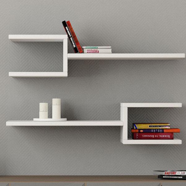 Modern Floating Wall Shelves Set