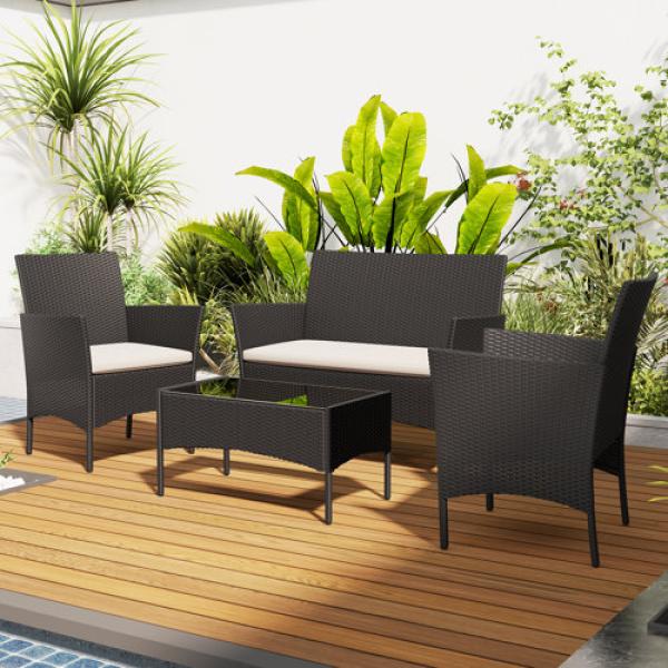 Outdoor Gerardi All-Weather Wicker Seating Group