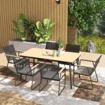 Rectangular Dining Set with Cushions