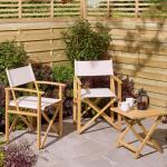 Rowlinson Ascot Folding Directors Chair (Natural)