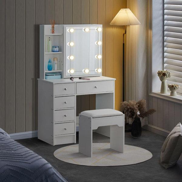 Soumare Dressing Table with Mirror