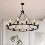 Turco Light Wagon Wheel Chandelier