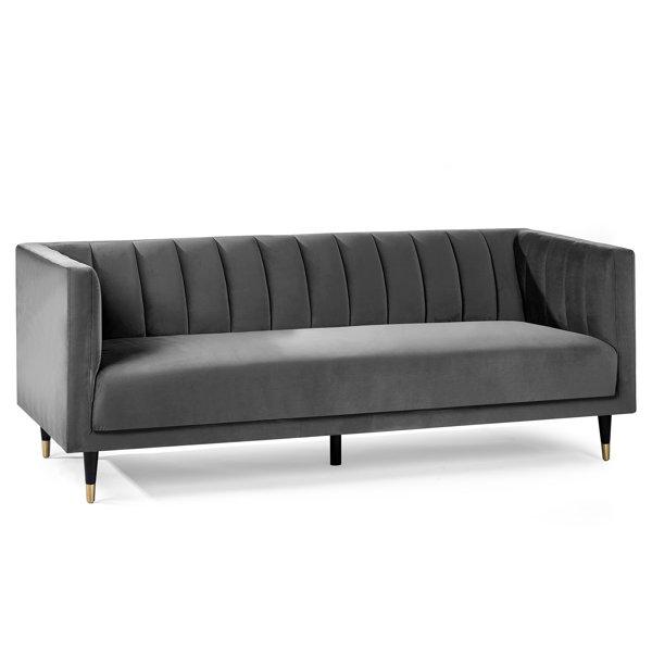 Wylo Velvet Square Arm Sofa