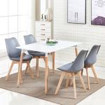 Zane 4-Person Modern Dining Table Set